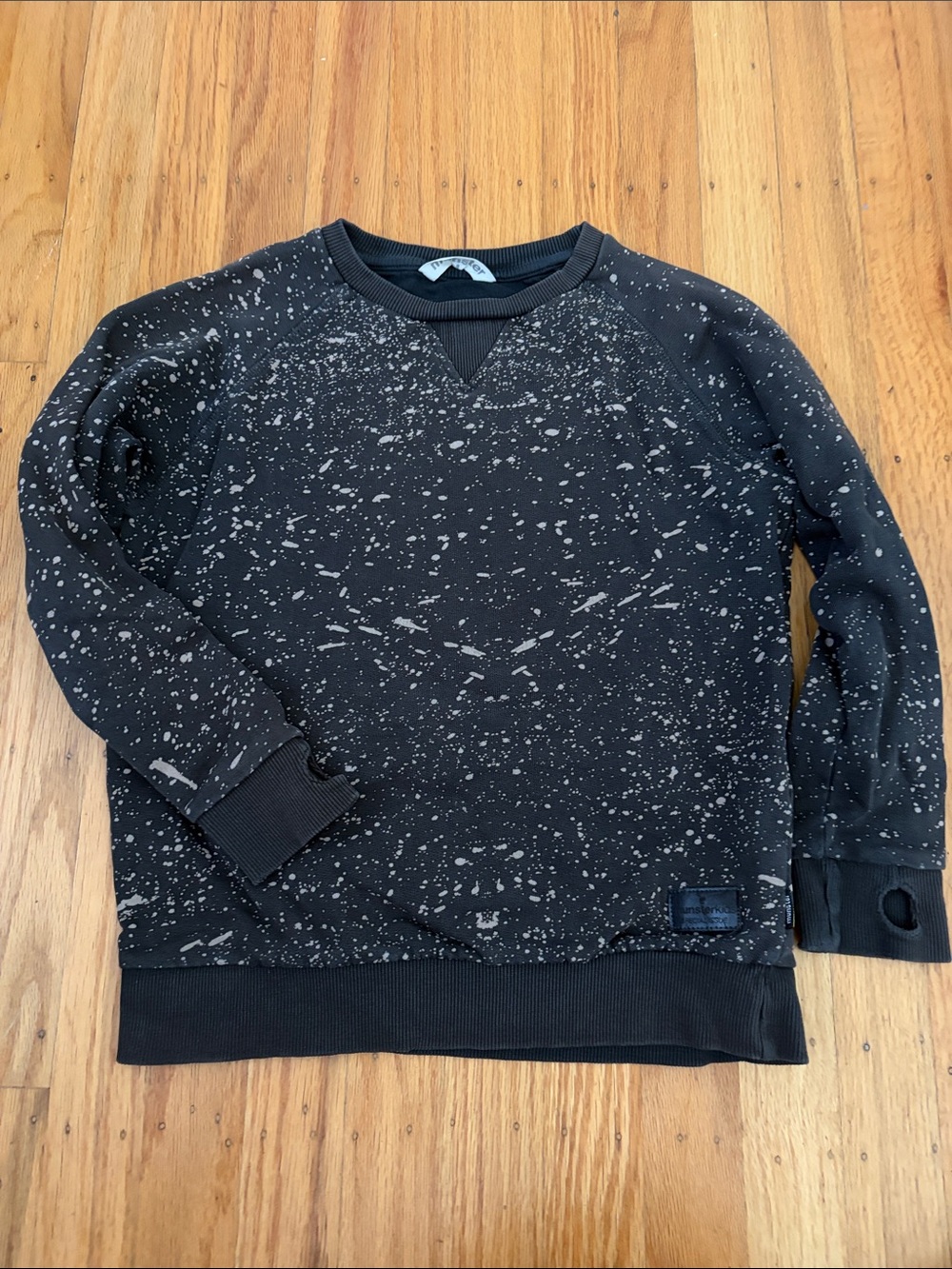 Munster Black Speckle Crewneck Sweatshirt